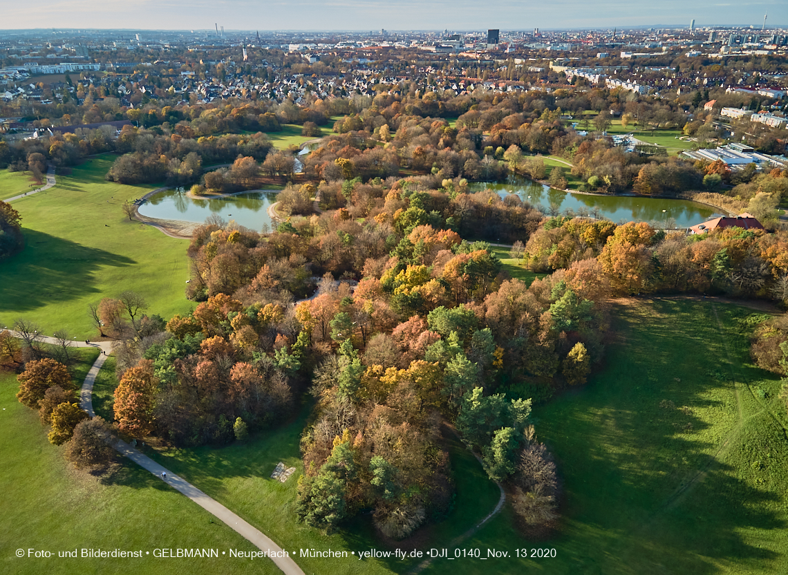 13.11.2020 - der Ostpark mit See und Biergarten in Neuperlach